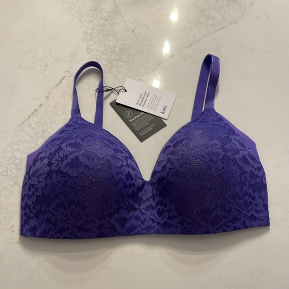 Knix Lace WingWomen Contour Periwinkle size 6 Bra - Picture 3 of 9